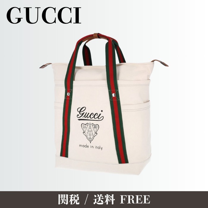 【大人気】GUCCI グッチ プリント キャンバス トートバッグ