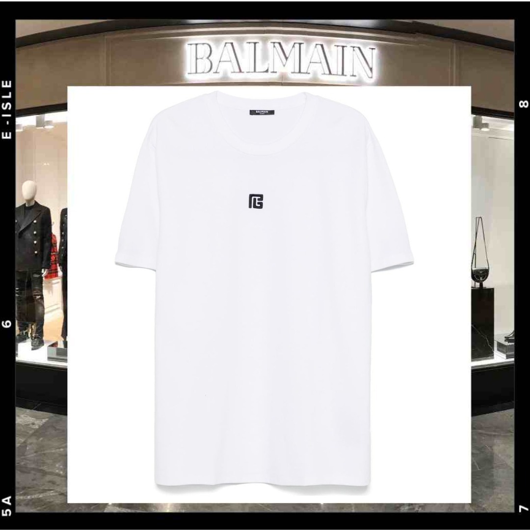 希少【BALMAIN】バルマン ロゴ レギュラーフィットTシャツ