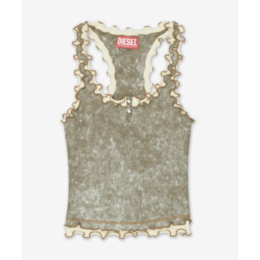 ★DIESEL★ T Ilia Q1 Sleeveless T-shirt Olive A171960JQAT5AF
