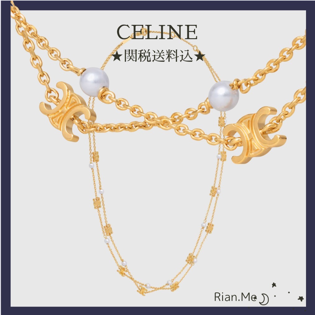 BTSテテ着用★レ・ペルル ダブルネックレス トリオンフ