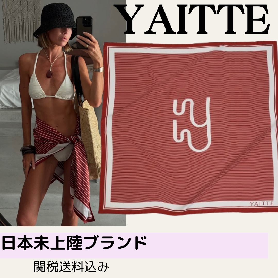 日本未上陸【YAITTE】SAIL-ラグジュアリーシルク スカーフ