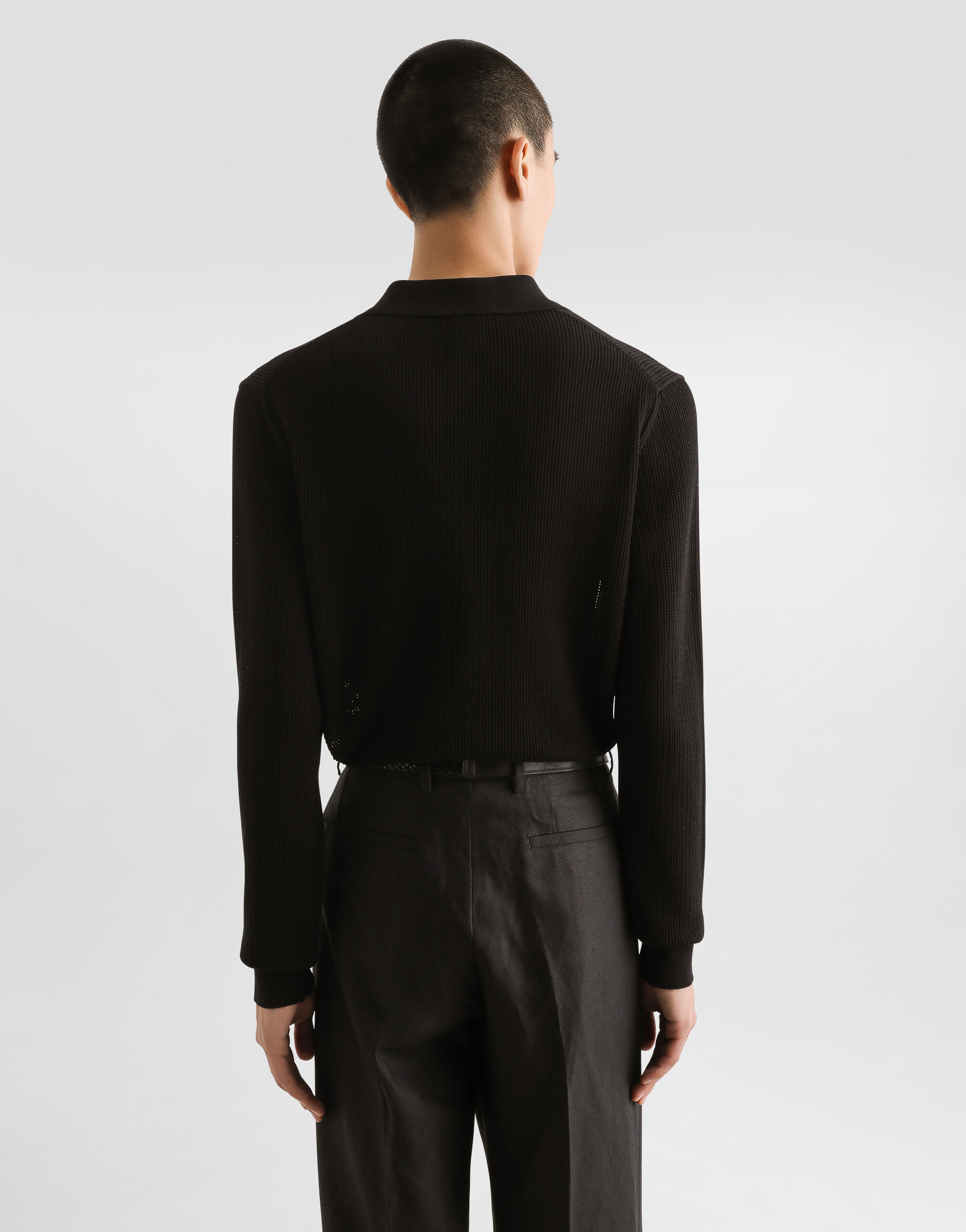Dolce&Gabbana《コットンニット ロングスリーブ シャツ》直営店