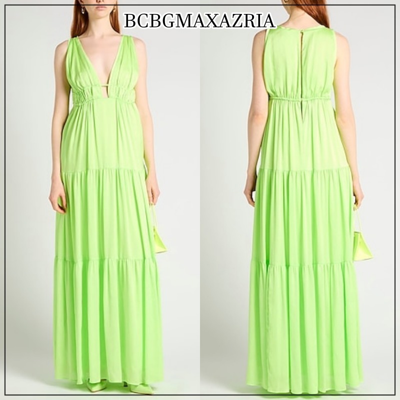 【BCBGMAXAZRIA】ロングワンピース ※送関込