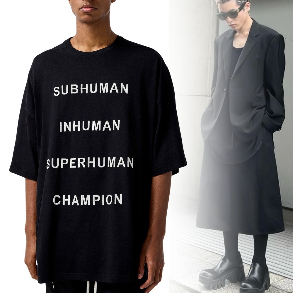 《ストリート×モードの融合》RickOwens オーバーサイズTシャツ