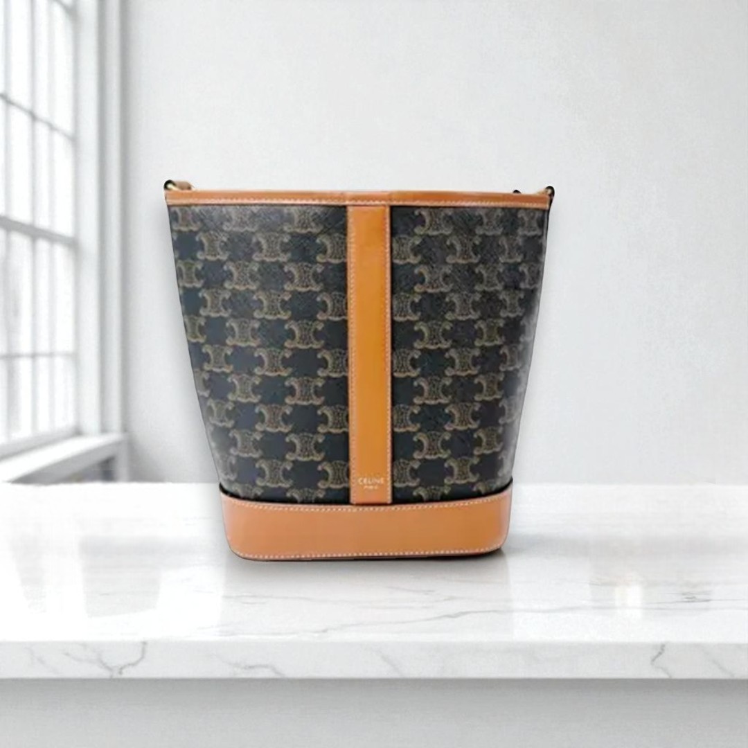 VINTAGE●CELINE●セリーヌ トリオンフ バケットバッグ