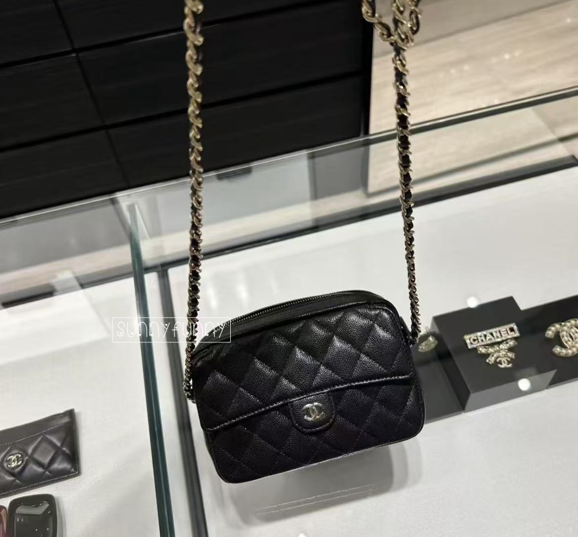 《新作★》CHANEL ショルダーバッグ キャビア フォーンバッグ