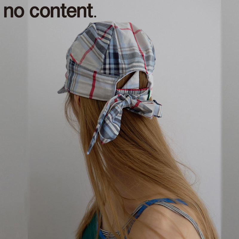 ●no content.● 220. Ribbon Check Cap _ Check
