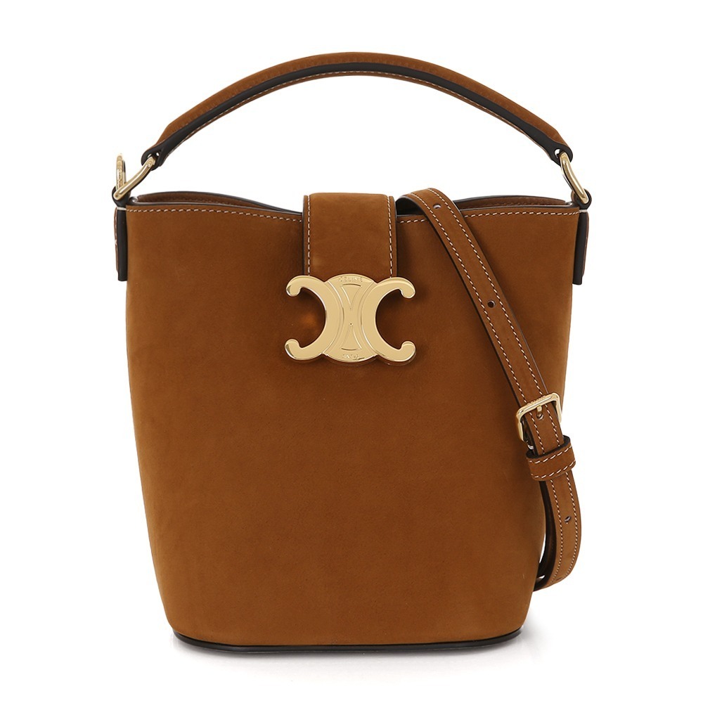 CELINEヌバックのミニバケットルイーズ10N473GRY 02CM