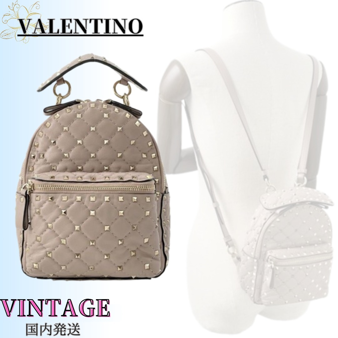 希少◆VINTAGE【VALENTINO】ロックスタッズ*スパイク*ミニバッグ