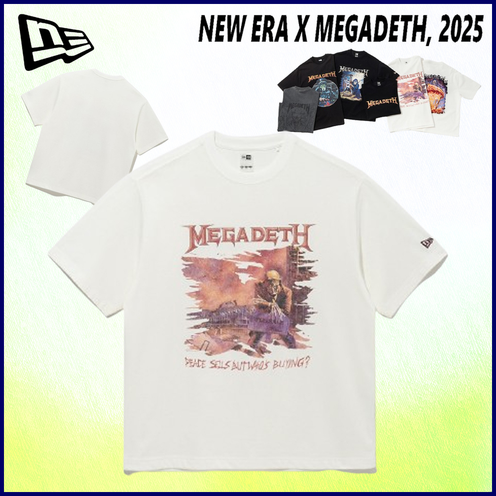 半袖Tシャツ★ニューエラ★コラボレーション MEGADETH OFF WHITE