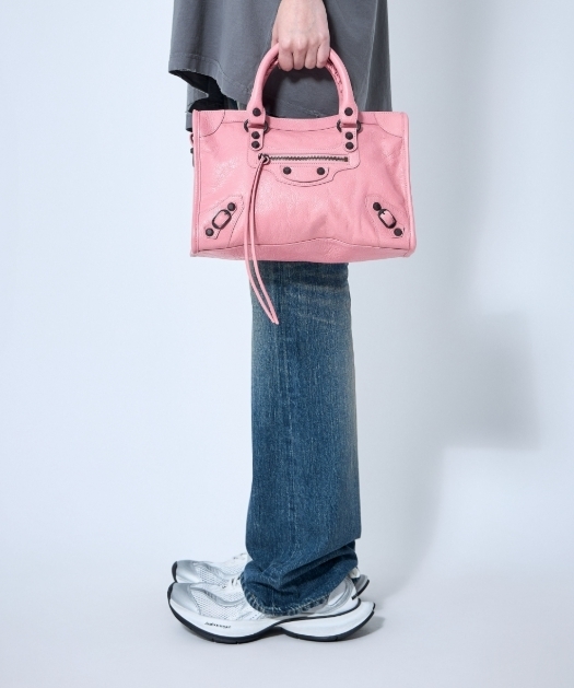 BALENCIAGA 国内発送 ピンク スモール ル シティ ハンドバッグ