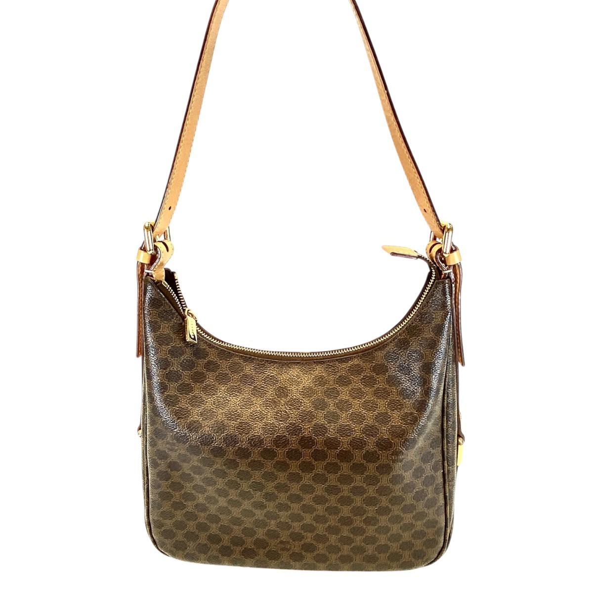 CELINE マカダム柄 ワンショルダー ショルダーバッグ 9572