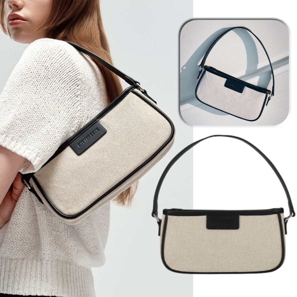 【citybreeze】バッグ 韓国人気 City Canvas Mini Flat Shoulder