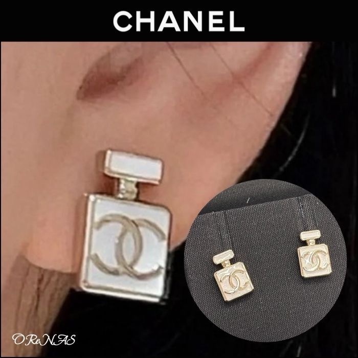 【香水デザインでフェミニンな可愛さ♪】CHANEL ピアス