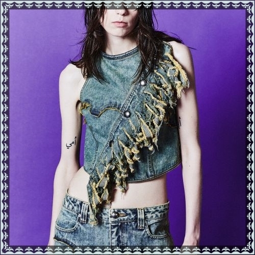 ★ANDERSSON BELL★ Nora Detachable Denim Top atb1120wCOATED