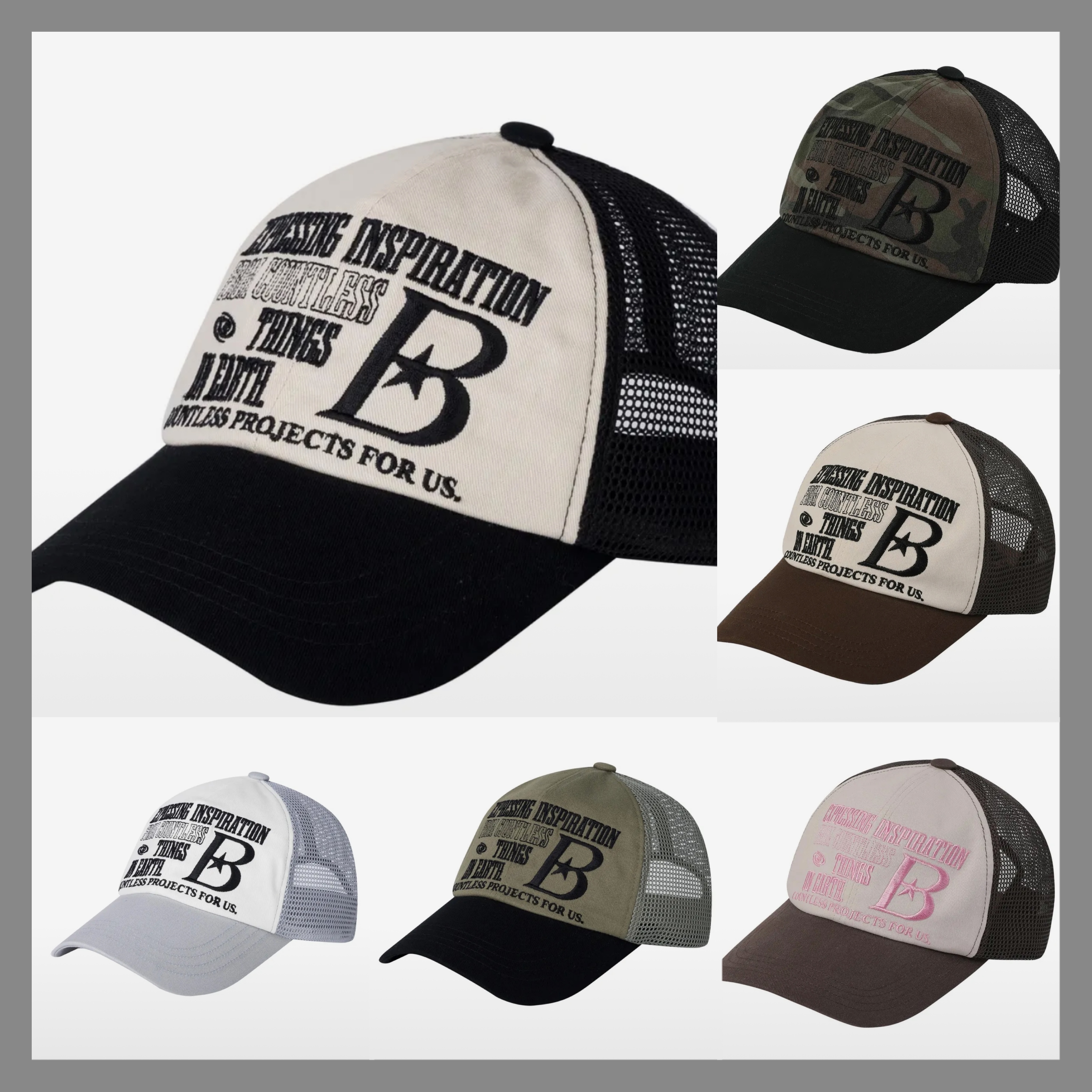 ★BAUF★ B LOGO メッシュキャップ
