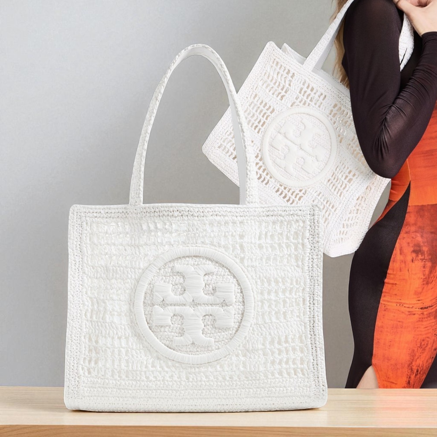 【Tory Burch 】エラ ハンドクロシェ スモールトート
