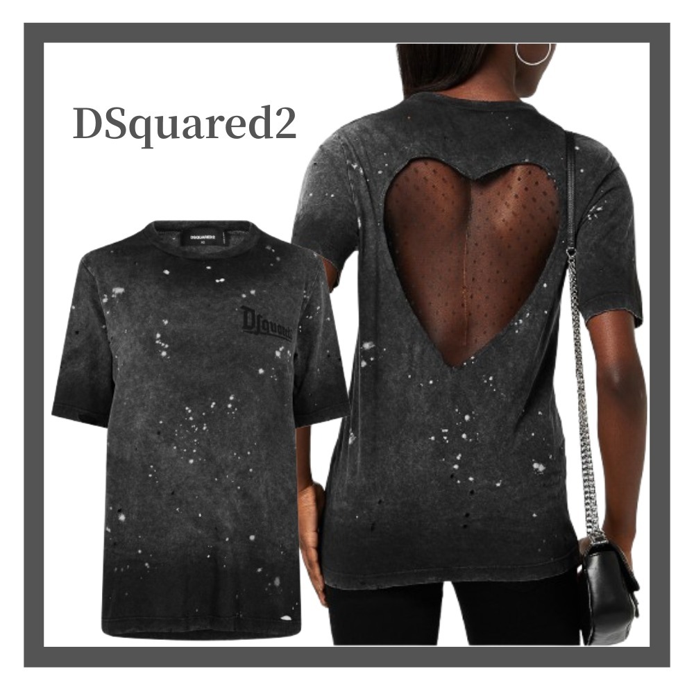 【DSQUARED2】スーパーネガティブダイイージーTシャツ