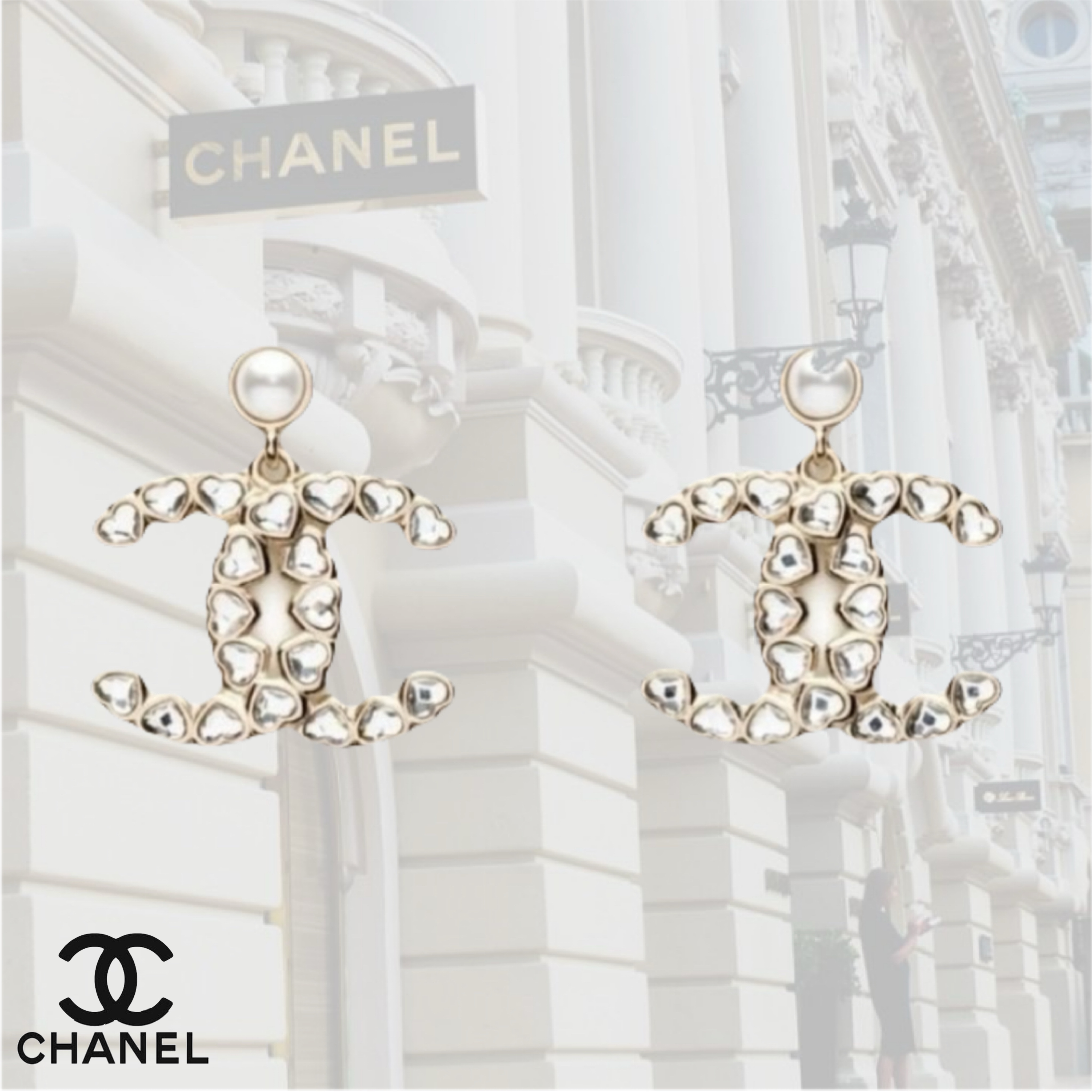 【ハート好きに♡25B】CHANEL ピアス