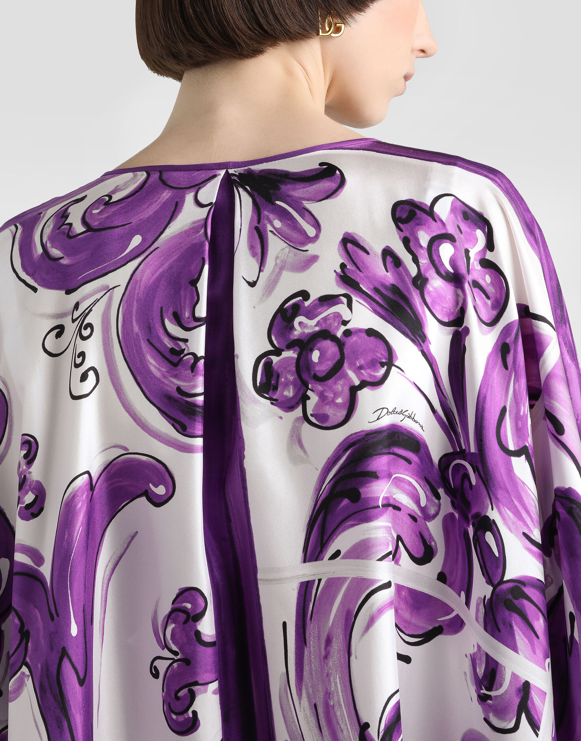 Dolce&Gabbana 25秋冬《マヨリカプリント カフタンドレス》直営