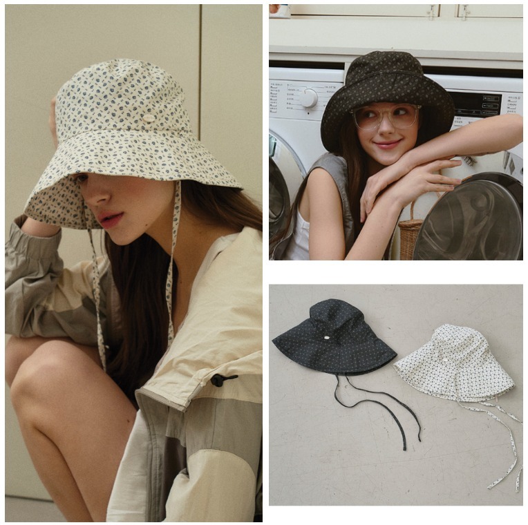 Marchen☆Florall strap bucket hat