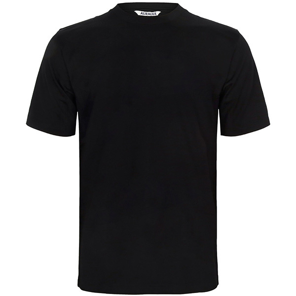 Tシャツ・カットソー AURALEE 25SS Black Luster Plaiting T-Shirt A00P02GT BLACK