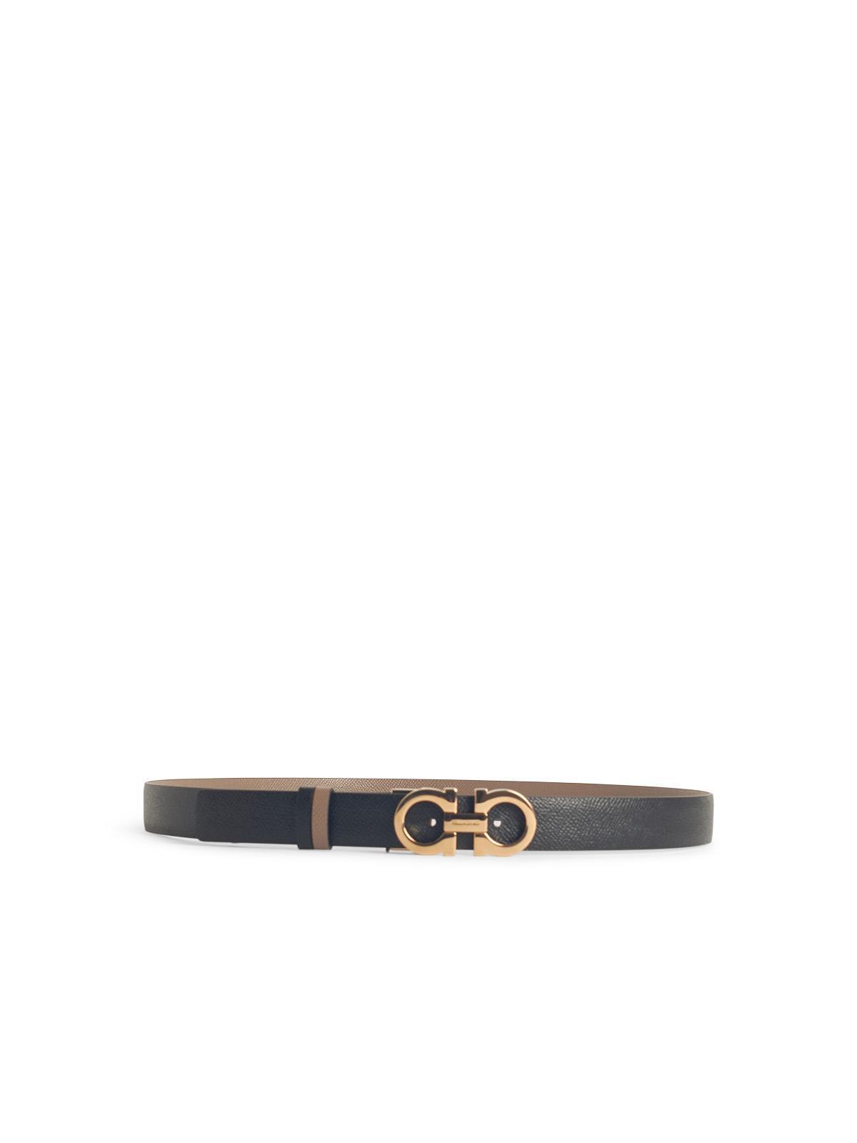 【送料&関税込】Ferragamo Low Black Leather Belt