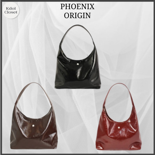 [PHOENIX ORIGIN] LARGE WAX LEATHER SHOULDER BAG ナイロン