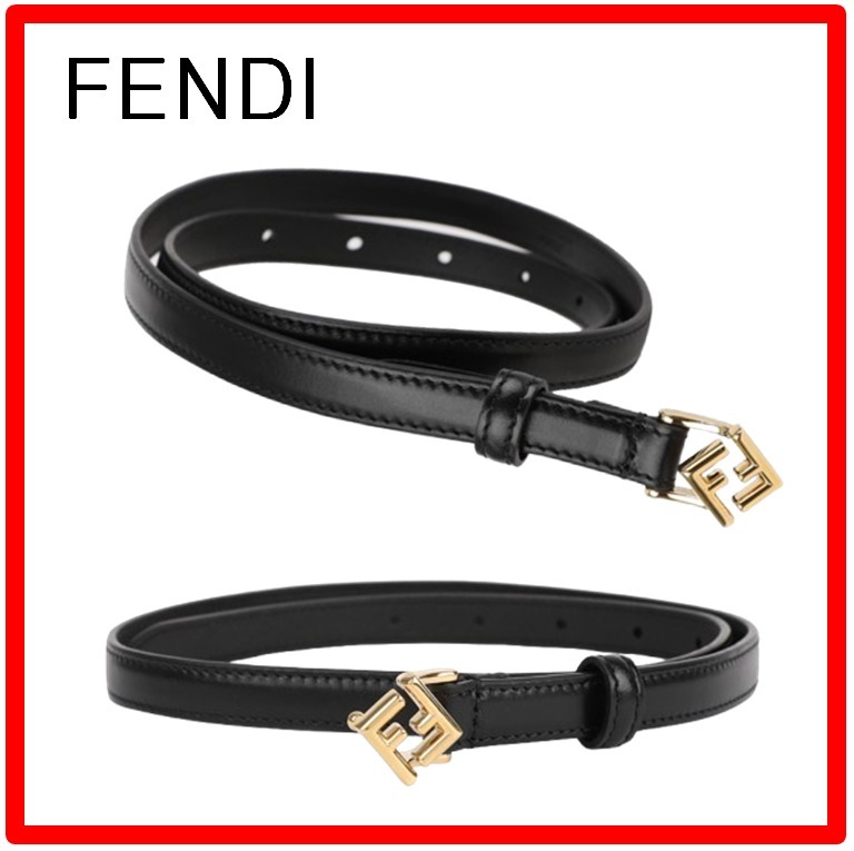 ☆人気☆【FENDI】☆FFダイヤモンド レザーベルト☆