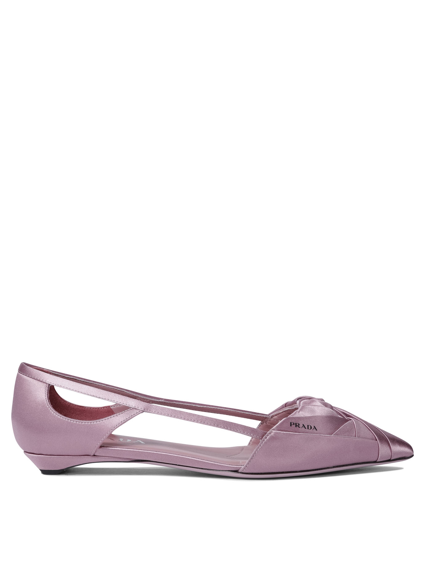 【関税込み】PRADA Satin cut-out ballet flats