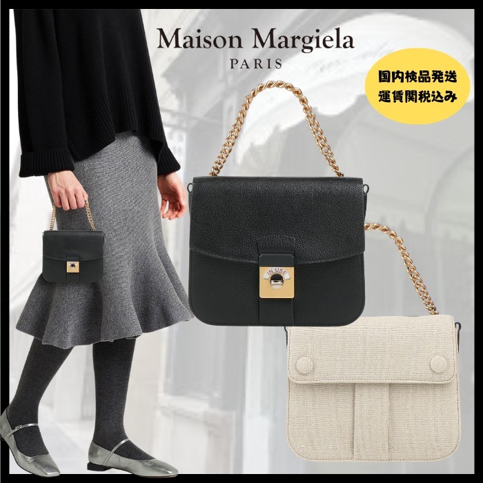 人気!【Maison Margiela】New Lock Square ショルダーバッグ
