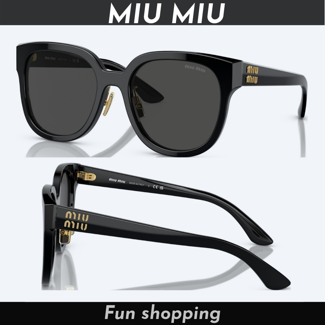 【MiuMiu】ロゴ サングラス MU 01ZS