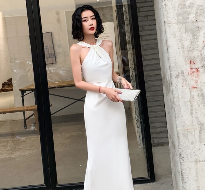 ホルターネック ドレス おしゃれ 結婚式 レディース 二次会