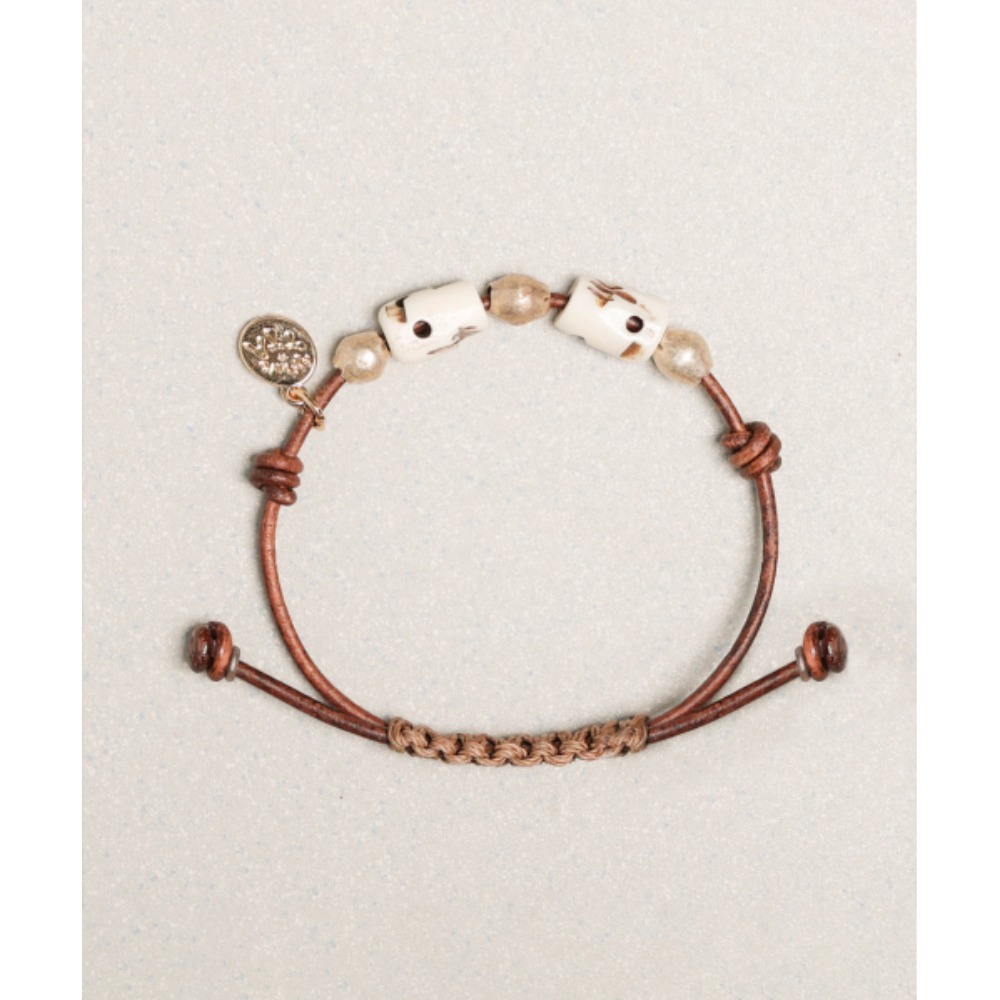 ★tow tow archive★ Hocus Pocus Bracelet Skull White TBH42AB