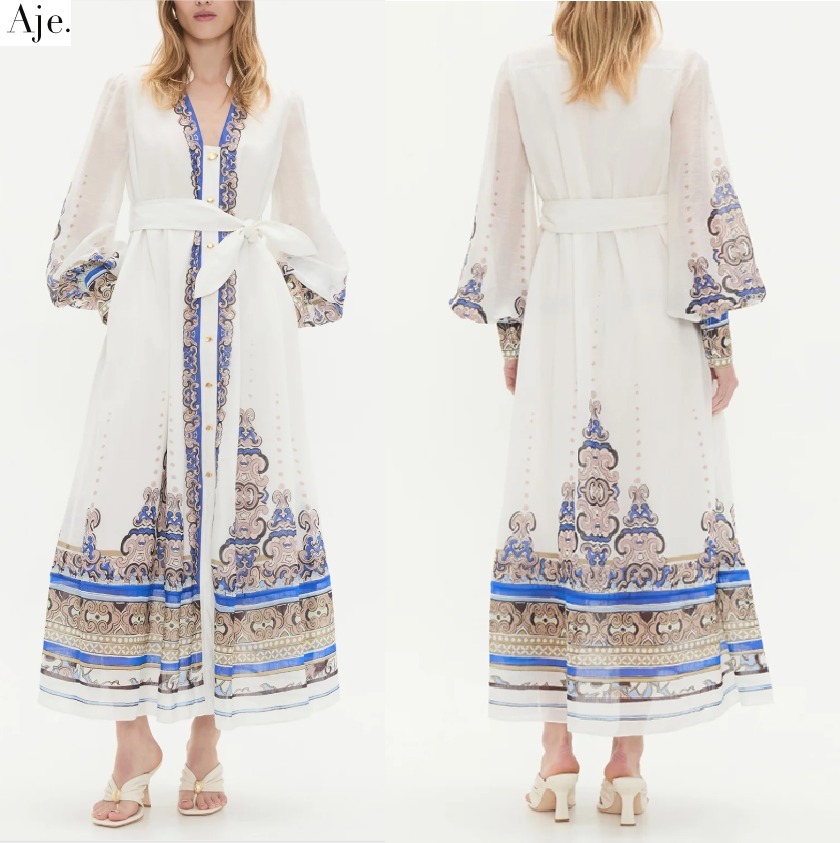 【AJE】涼やか★マキシシャツワンピースCarta Maxi Dress