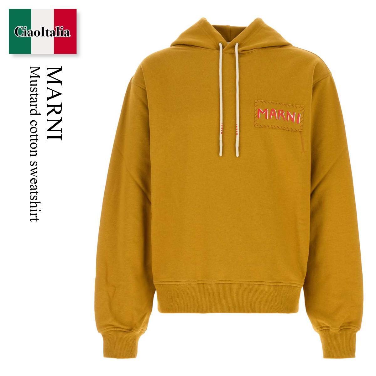 パーカー・フーディ Marni Mustard Cotton Sweatshirt
