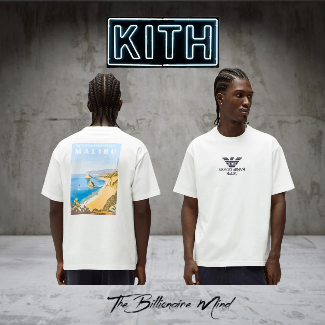 【人気コラボ】KITH NYC x Giorgio Armani MALIBU Tシャツ 白