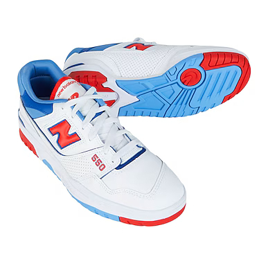 New Balance 送料関税込 スニーカー 550 ホワイト/ブルー