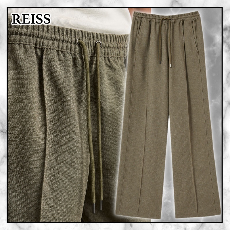 ◆REISS 最新作◆Sunnie ミッドライズ ワイドパンツ/Green◆