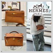 【HERMES 】エルメス ポシェットケリー ゴールド/シルバー金具