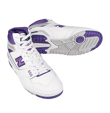 New Balance 送料関税込 ハイカット650 ホワイト/パープル