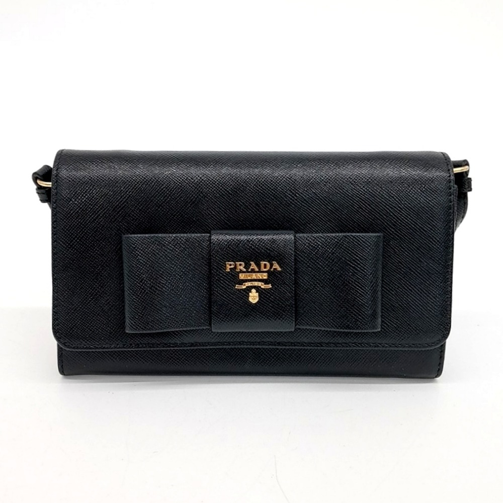 PRADA●サフィアーノリボンクロスバック