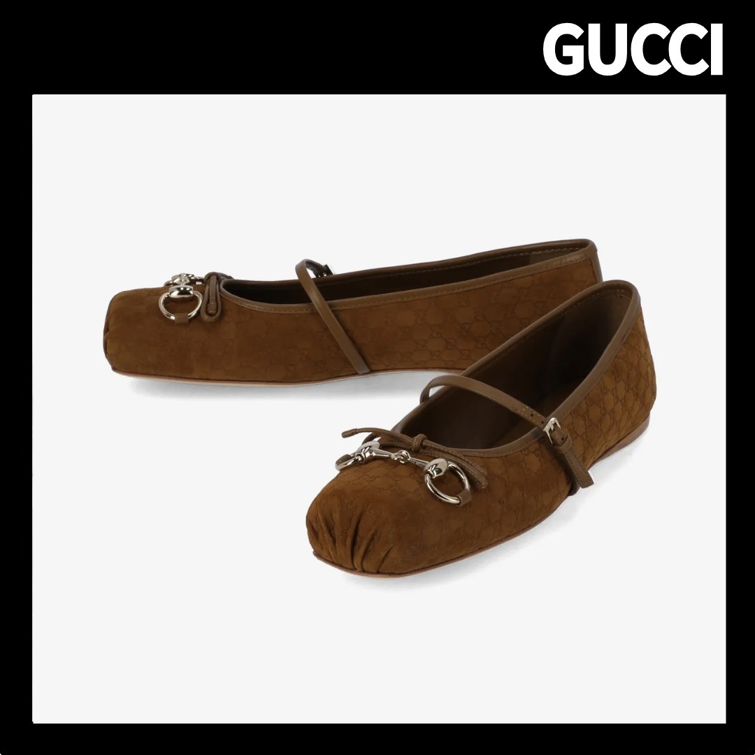 【GUCCI】Ballerina Flats/追跡+関税+全国送料込み