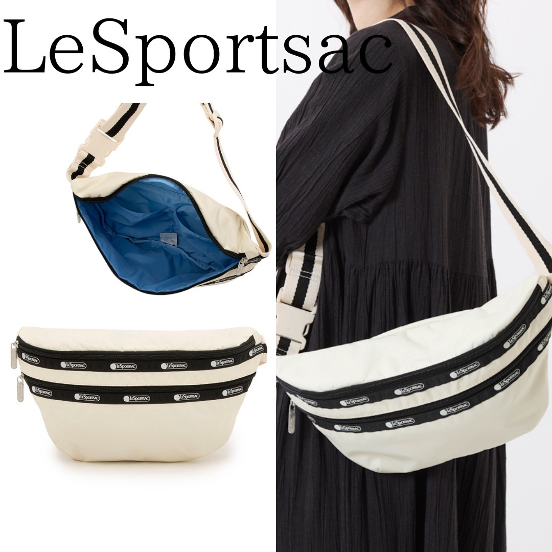 ■LeSportsac■HERITAGE BELT BAG サンドバー/ブラック