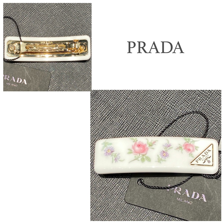 関税込★PRADA★1IF197トライアングルロゴ 付バレッタ