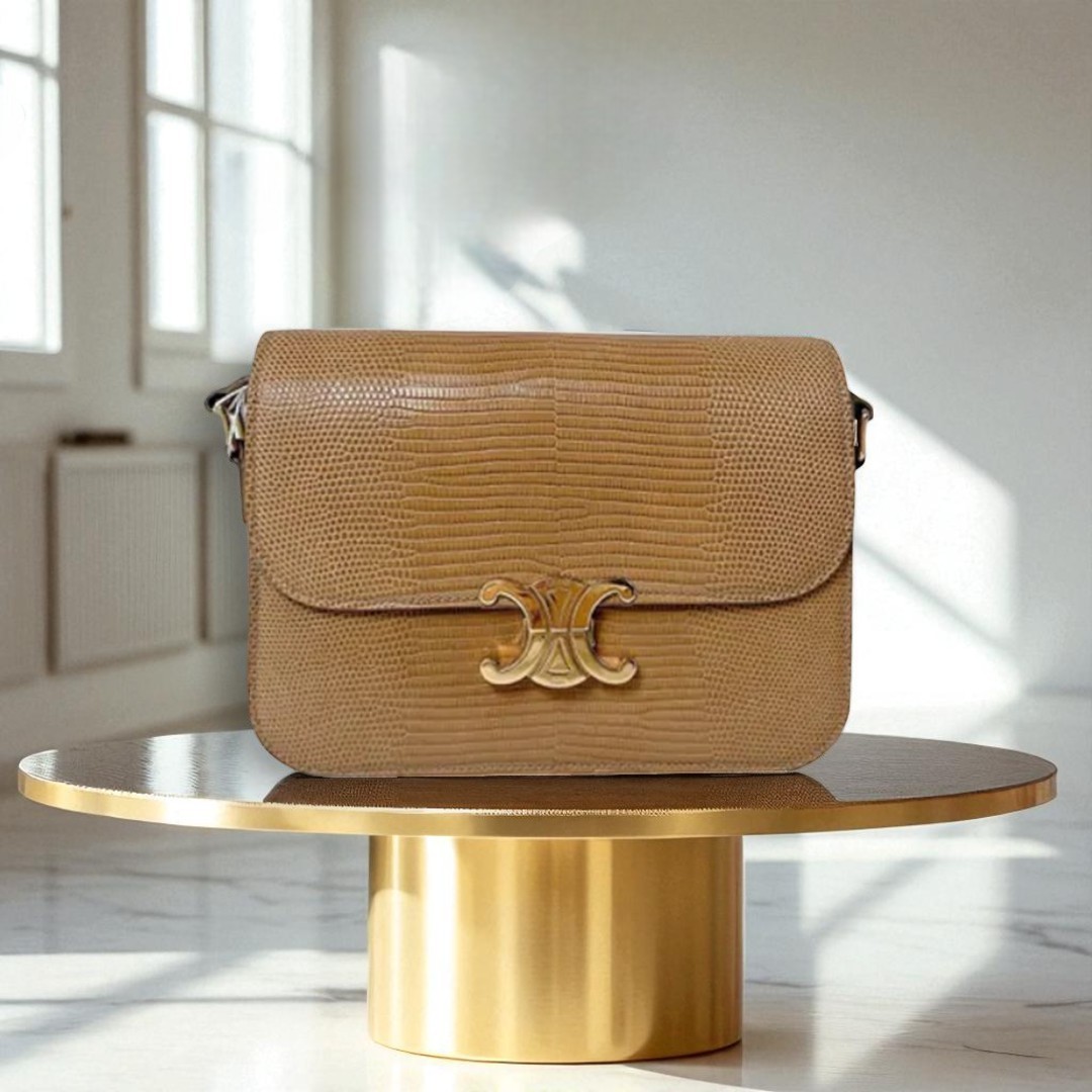 VINTAGE●CELINE●ティーン トリオンフ バッグ インリザード