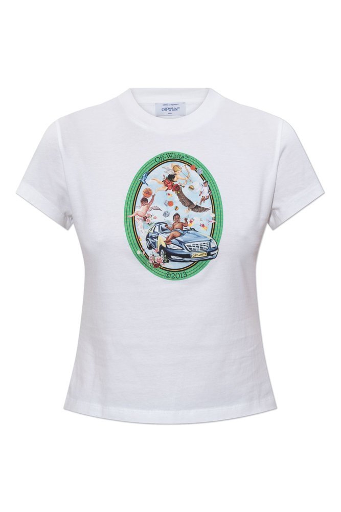 OFF-WHITE クラフィックフリントクルネックTシャツ 【関税込】