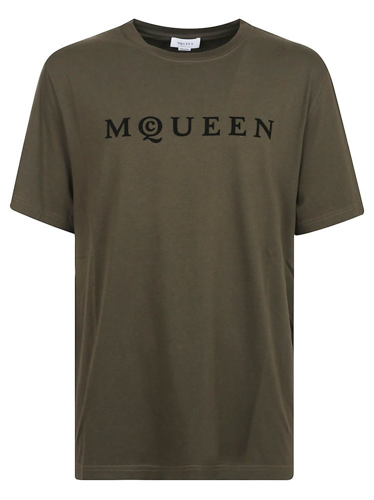 ALEXANDER MCQUEEN フロックロコクルネックTシャツ 【関税込】
