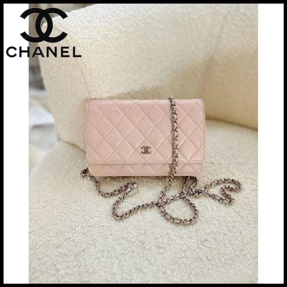 【クラシック☆】CHANEL マトラッセ チェーンウォレット ピンク