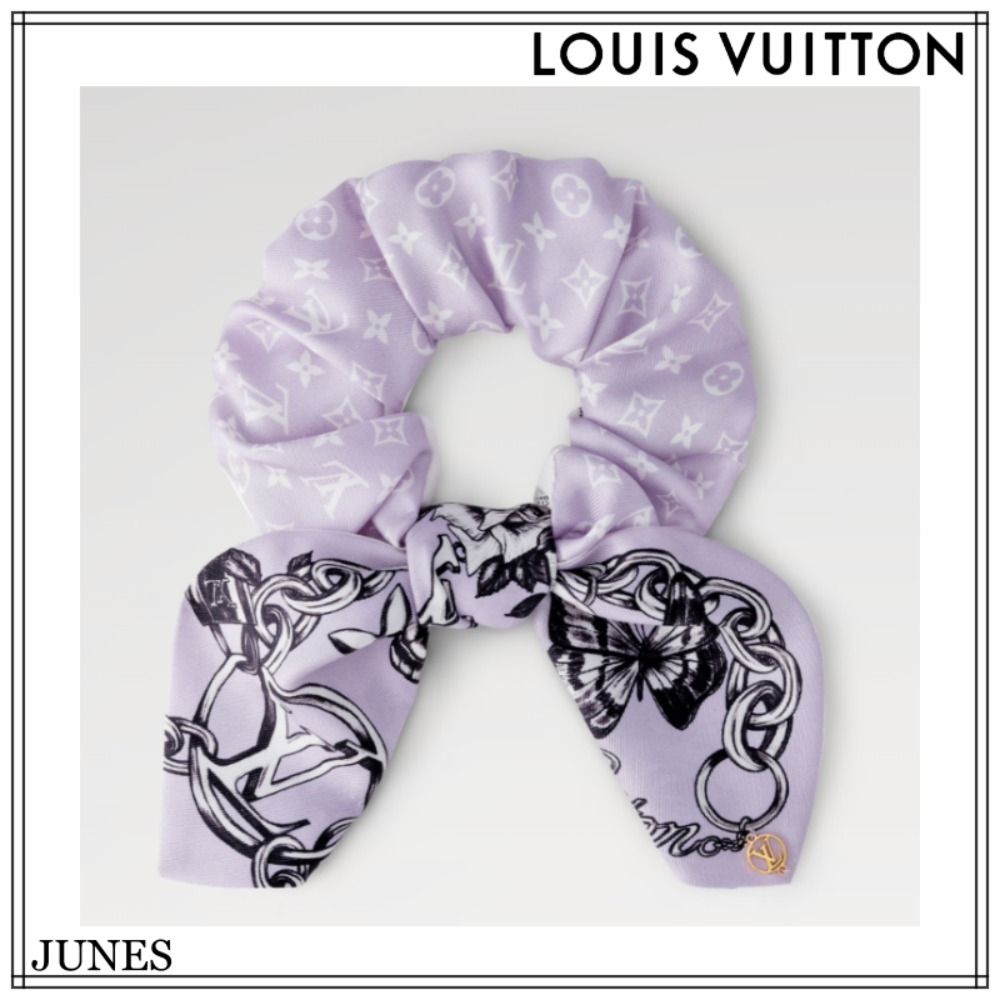 美しい花柄！【LOUIS VUITTON】シュシュブルーミングモノグラム